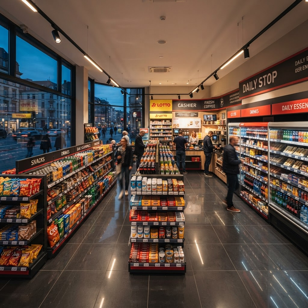 Inside a modern EDAM Express convenience store